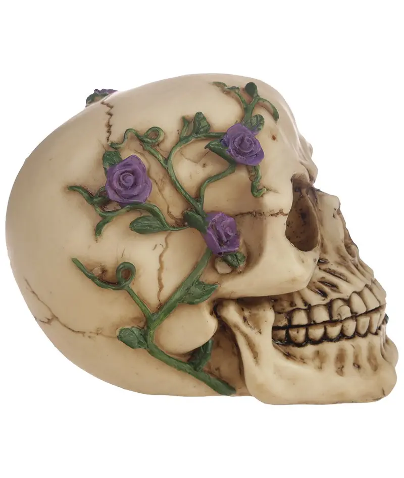 figura-calavera-calavera-y-rosas-moradas-resina (1).webp