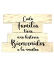 Cartel decorativo con frase para el hogar