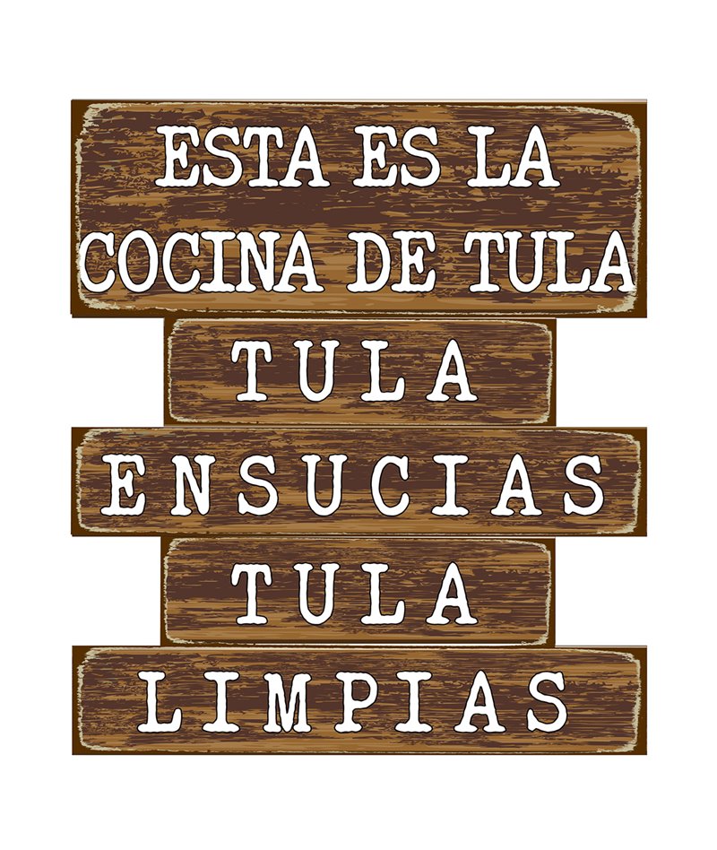 [3X-9QHT-97YB] Adorno de Pared para Cocina 