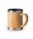 Taza Térmica de Bambú y Acero Inoxidable