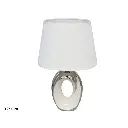 Lámpara de Mesa con Base de Cerámica y Diseño Elegante - Estilo Moderno (32 cm)