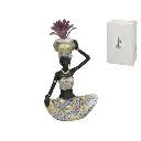 Figura de Mujer Africana  - Decoración Étnica