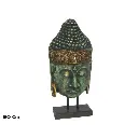 Escultura de Cabeza de Buda en Soporte - Decoración Zen y Espiritual (50 cm)
