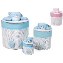 Organizadores con tapa y diseño de osito