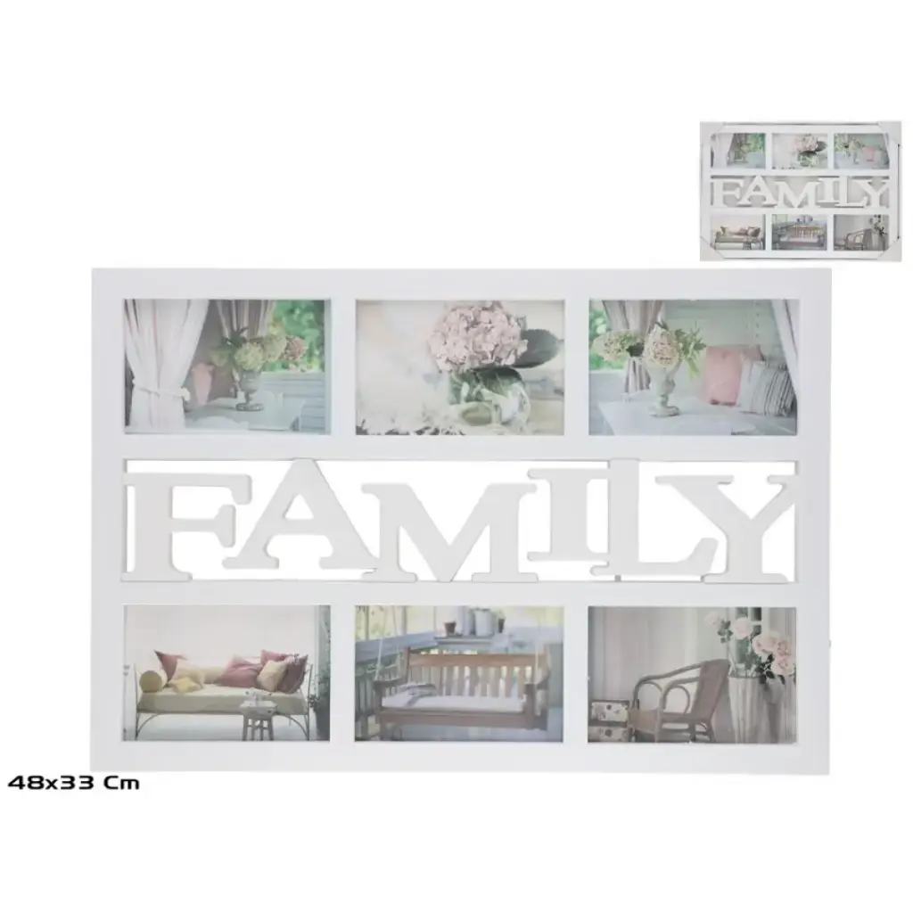 [MF-FAMILY-6] PORTAFOTOS MULTIPLE FAMILY 48X33 CM