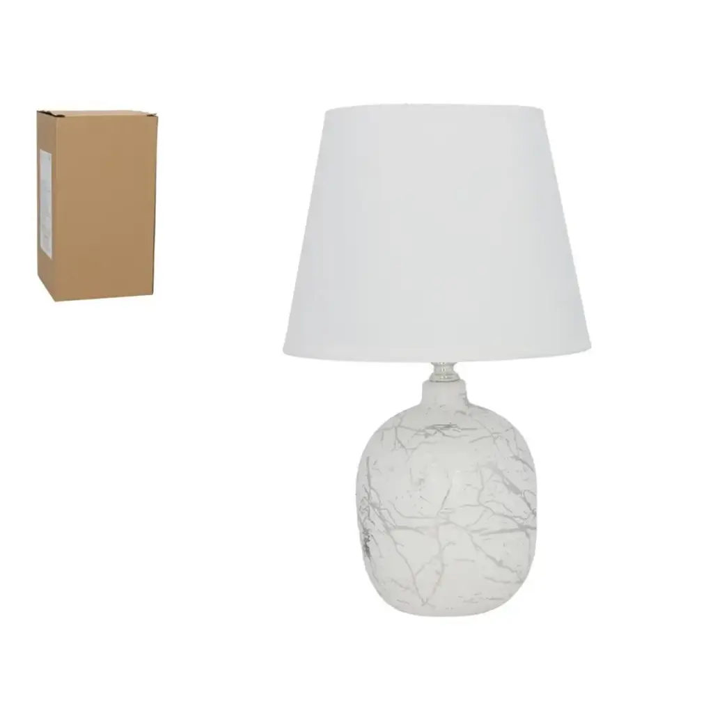 LAMPARA KEK 11X11X31,5CM PLATA