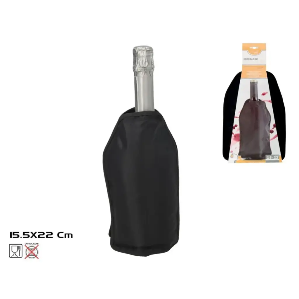 [ENFRDR-B-NGR] ENFRIADOR BOTELLAS NEGRO 15,5X22CM