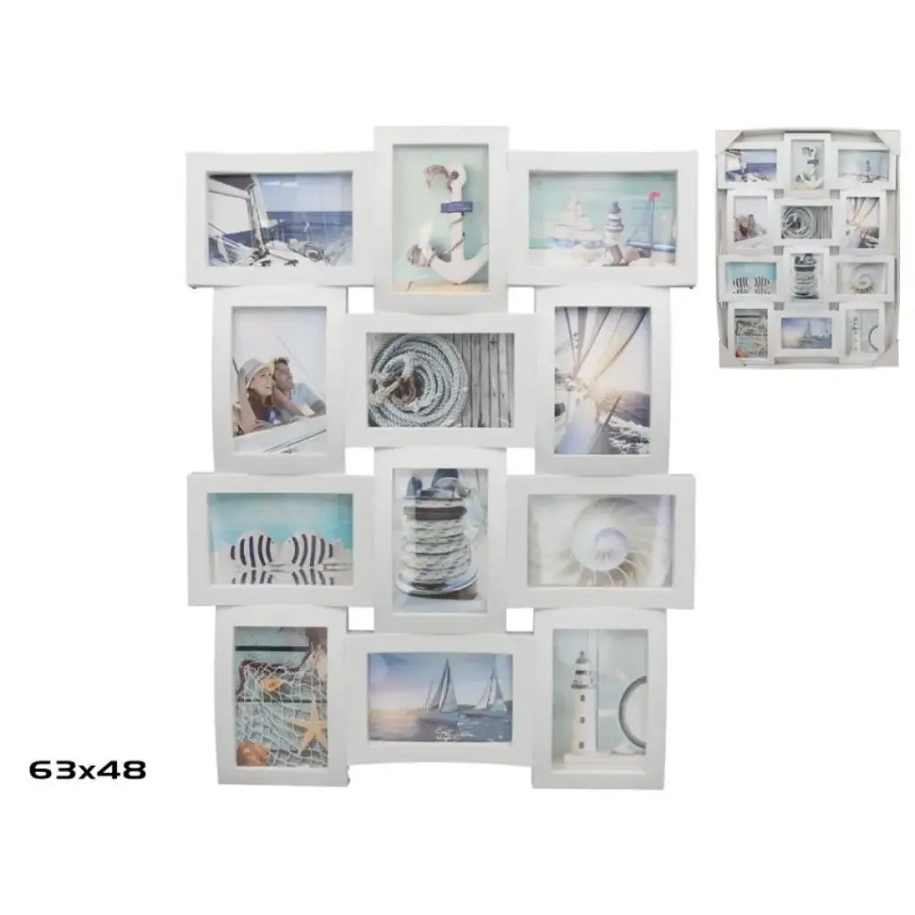 [MF-RECT12-01] PORTAFOTOS MULTIPLE 12 FOTOS 63X48 CM