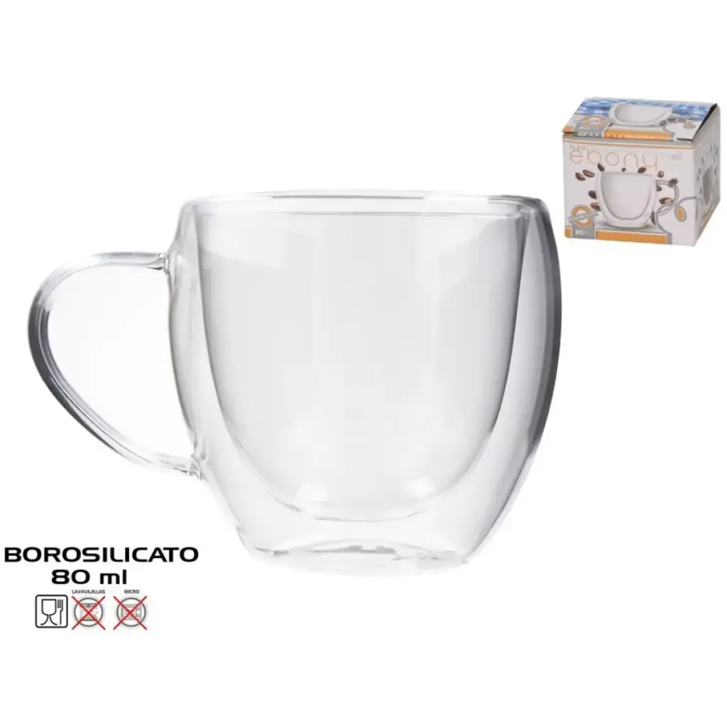 Set de TAZA EBONY 80 ML XXX