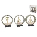 Figura decorativa de yoga en círculo