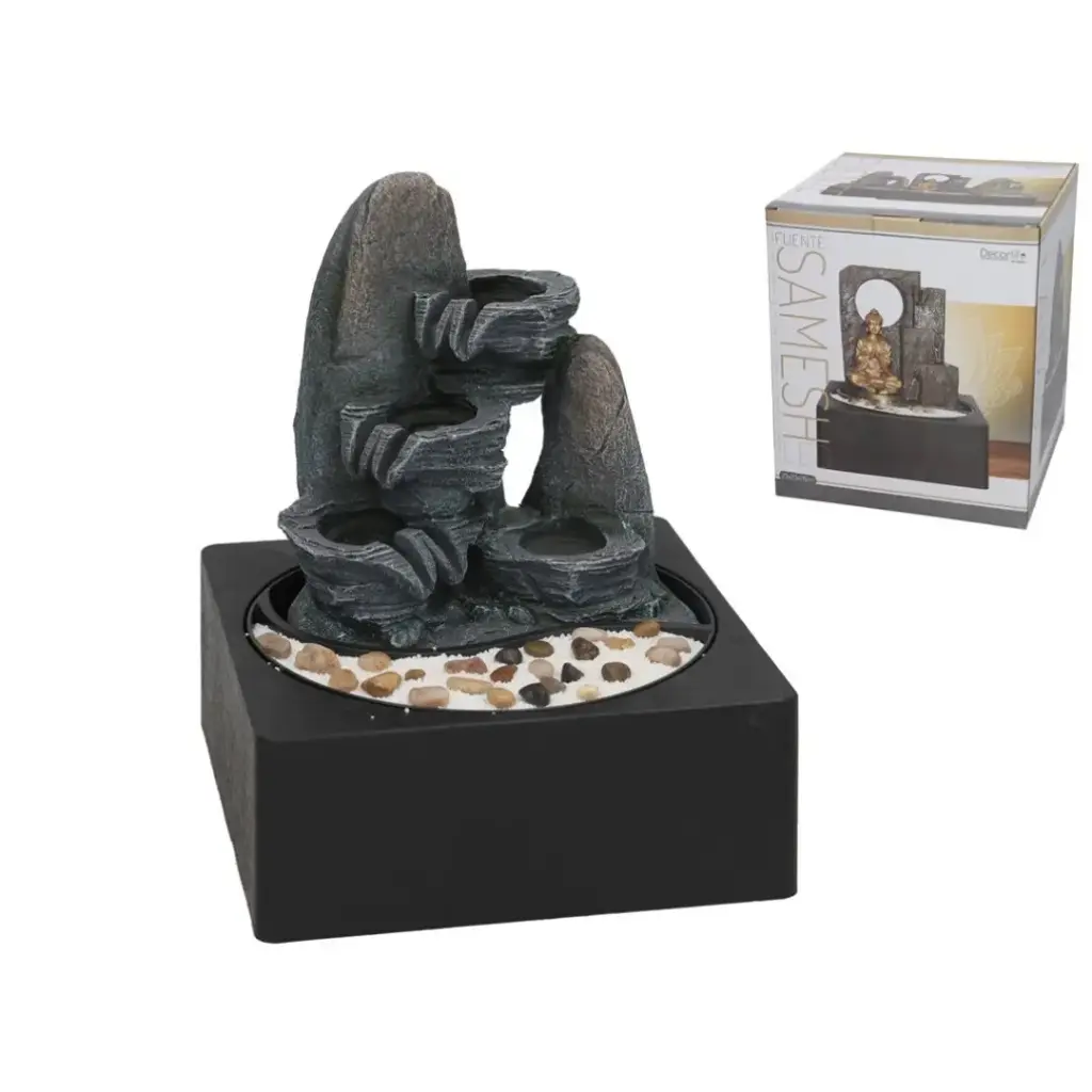 FUENTE JARDIN KANAN LED 23X23X27 CM