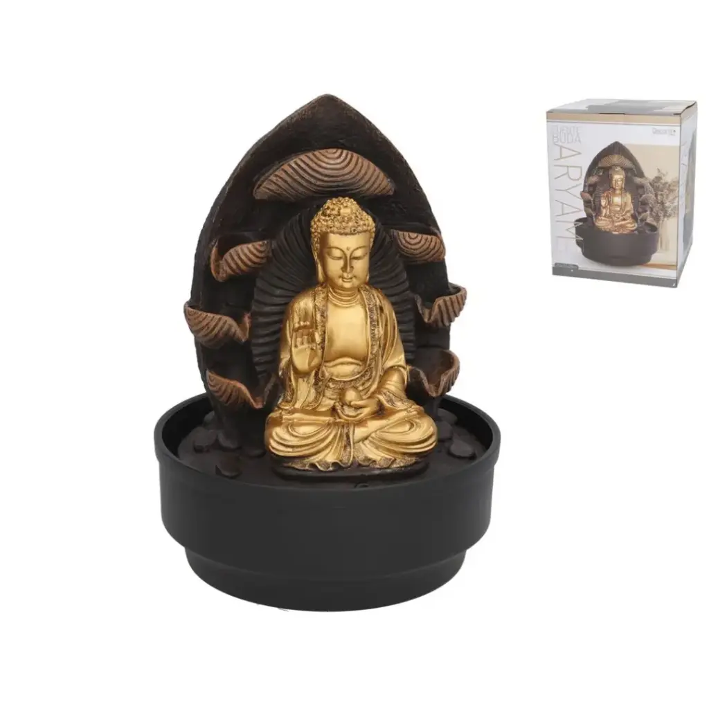 [FUENTE-BUDA-21x21x29] FUENTE BUDA ARYAM LED 21,5X21,5X27 CM
