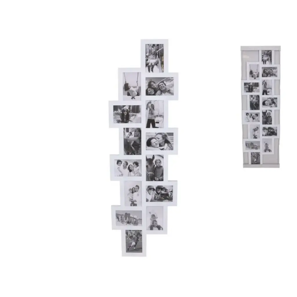 [PF-29292-WH] SET 12 MARCO DE FOTOS NEWIN VERTICAL 29X29X2CM BLANCO