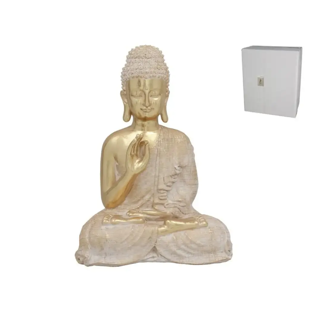 [V1-JERH-8468] FIGURA BUDA SHATKY 29X17X35,5 CM RESINA