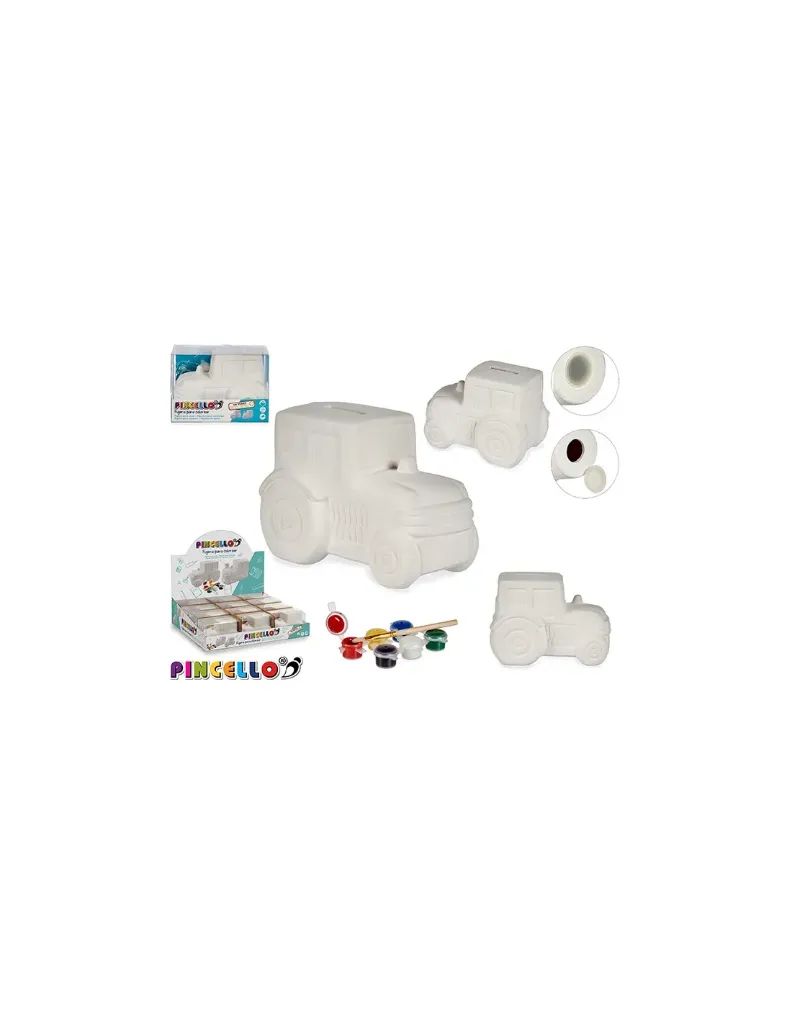 [HUCH-PINT-TRACT] HUCHA PARA PINTAR TRACTOR 13 x 7,5 x 9 cm