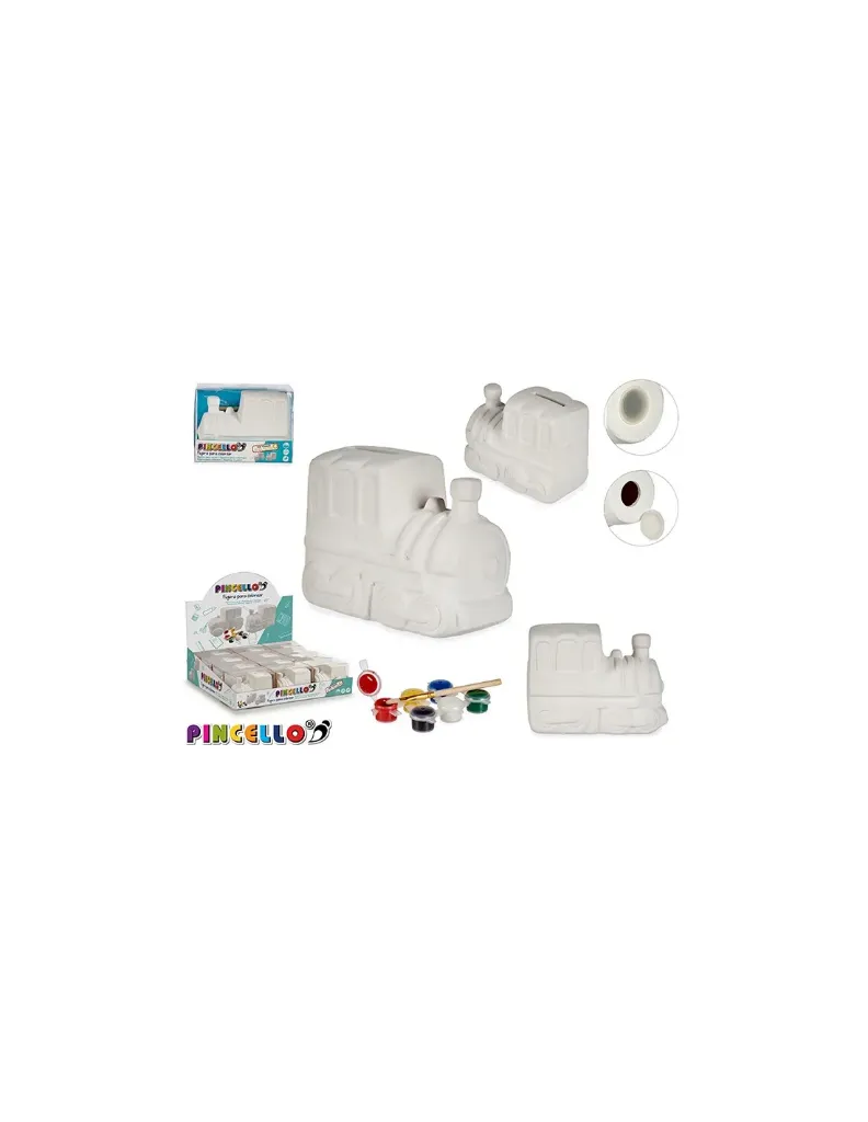 [HUCH-PINT-TREN] HUCHA PARA PINTAR TREN 13,2 x 8,4 x 9,5 cm.