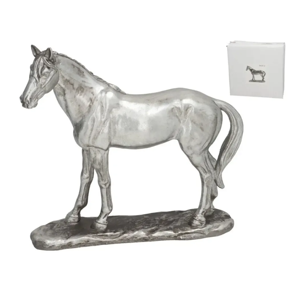 [FIGR-CABALLO-KALU] FIGURA CABALLO KALU 34,5X13X32,5 CM RESINA