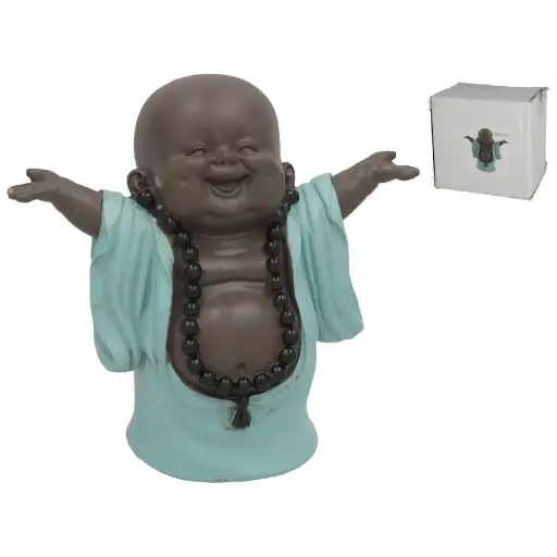[BUD-ALEGRE] Figura de Buda Feliz - Decoración Zen y Espiritual 