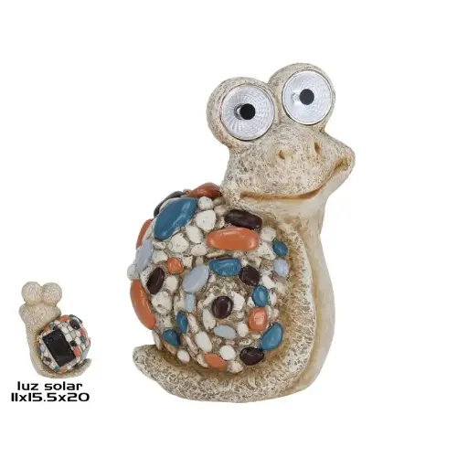 [CARACOL-SOLR] Caracol Decorativo con Luz Solar - Figura para Jardín
