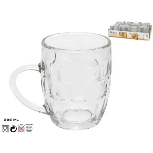 [JC-285ML] JARRA CERVEZA BERLIN 285ML BANDEJA